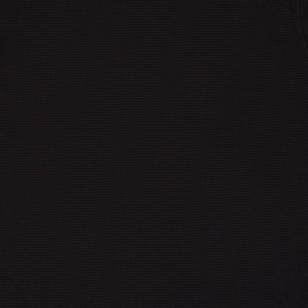 Men's Black Long Sleeve Crew Neck Top, Textured Finish