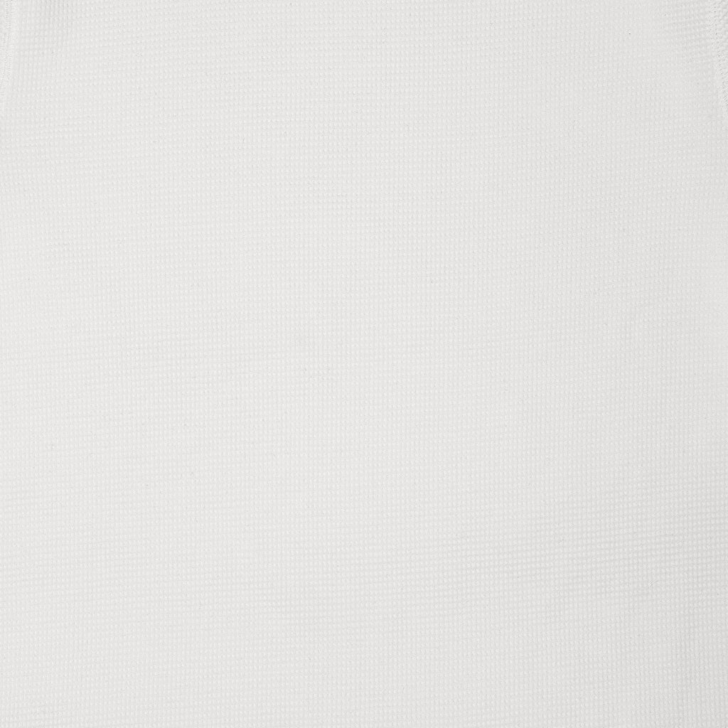 Men's White Textured Long Sleeve Crew Neck T-Shirt