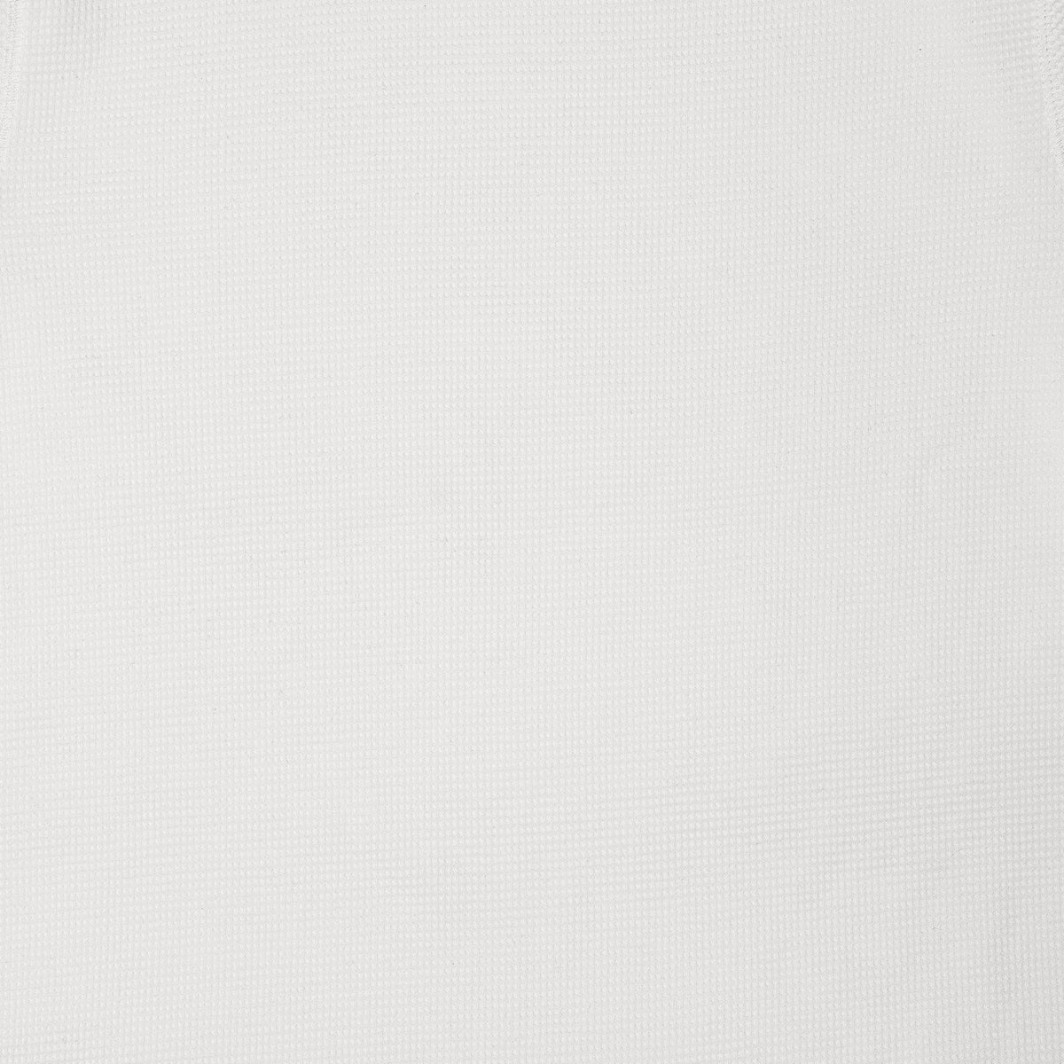 Men's White Textured Long Sleeve Crew Neck T-Shirt
