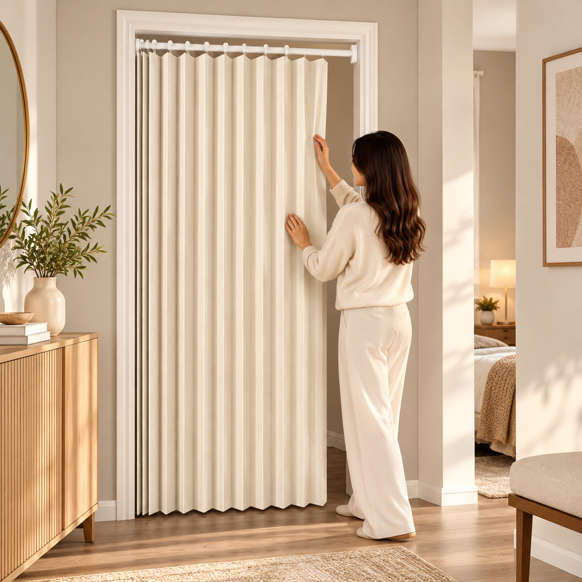 Pleatwell – Accordion Pleated Doorway Curtain