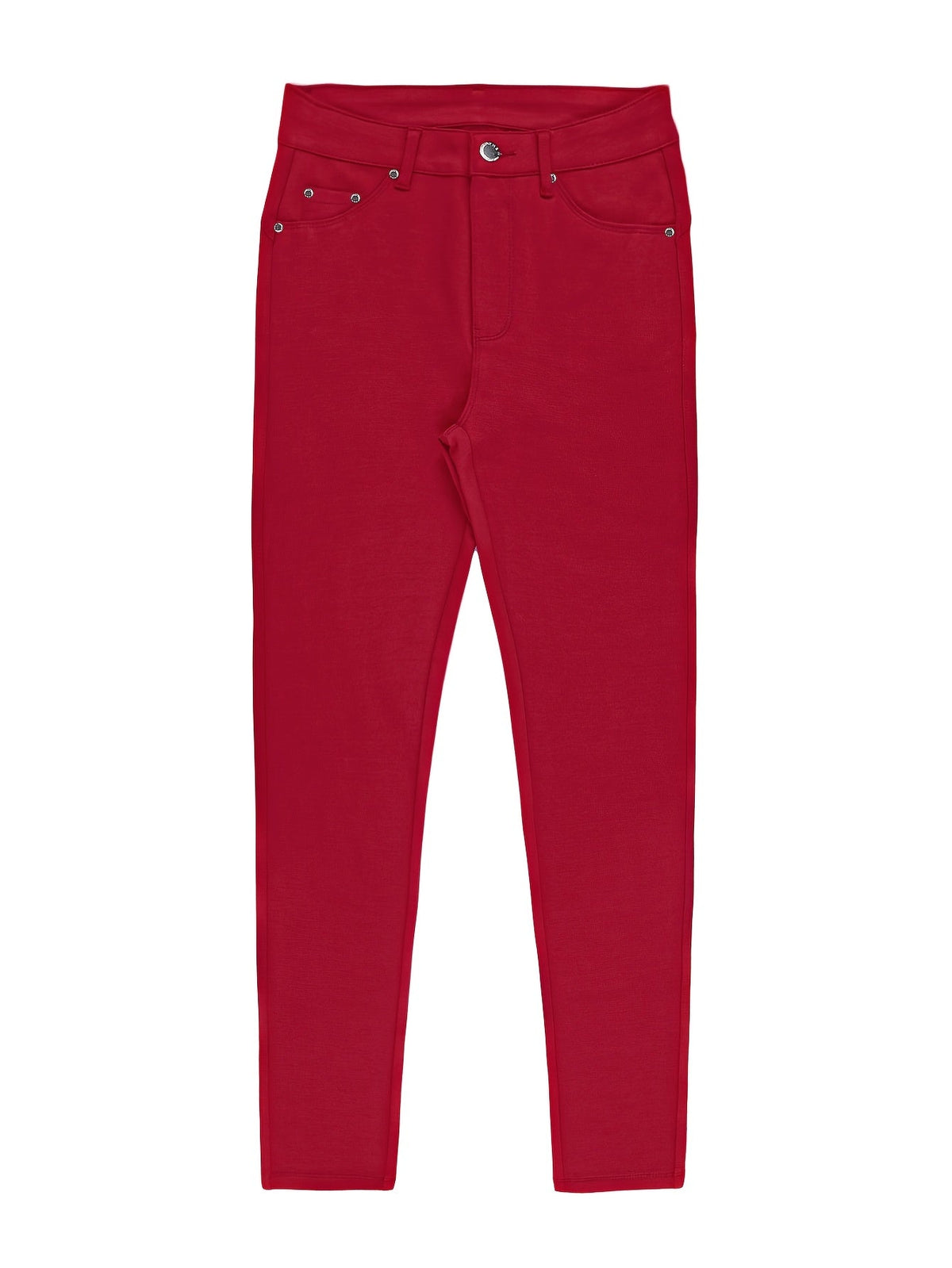Women's High-Waist Skinny Jeans with Five-Pocket Design