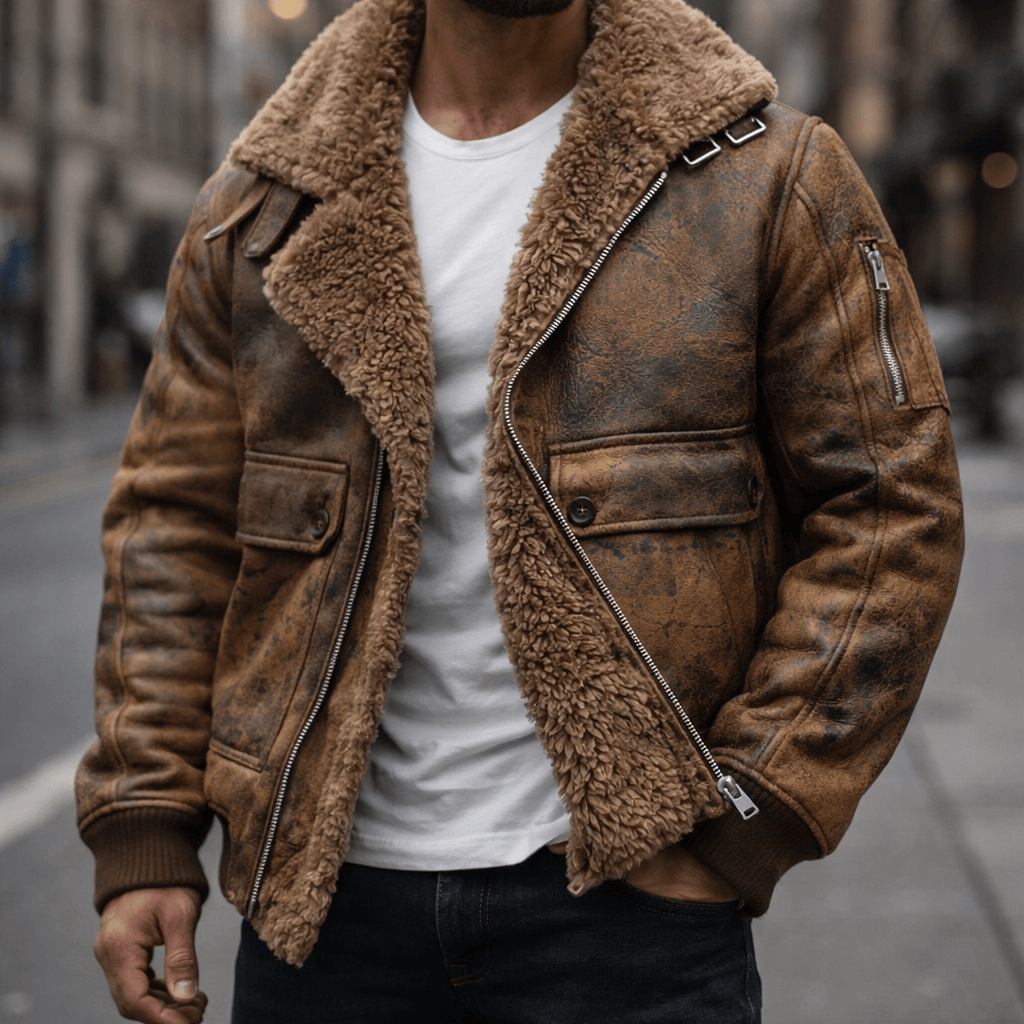 Belluno Shearling Leather Jacket