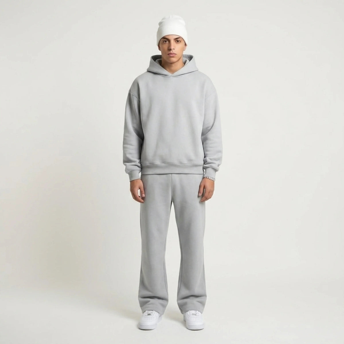 Men's Hoodie Jogger Set, Hooded Neck, Long Sleeves, Full Length