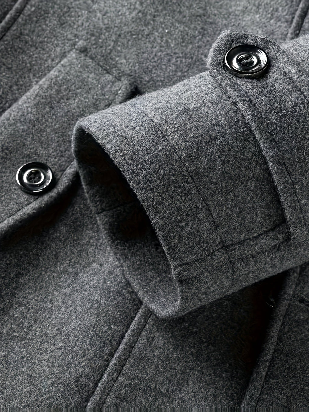 TWEED WOOL COAT FOR MEN