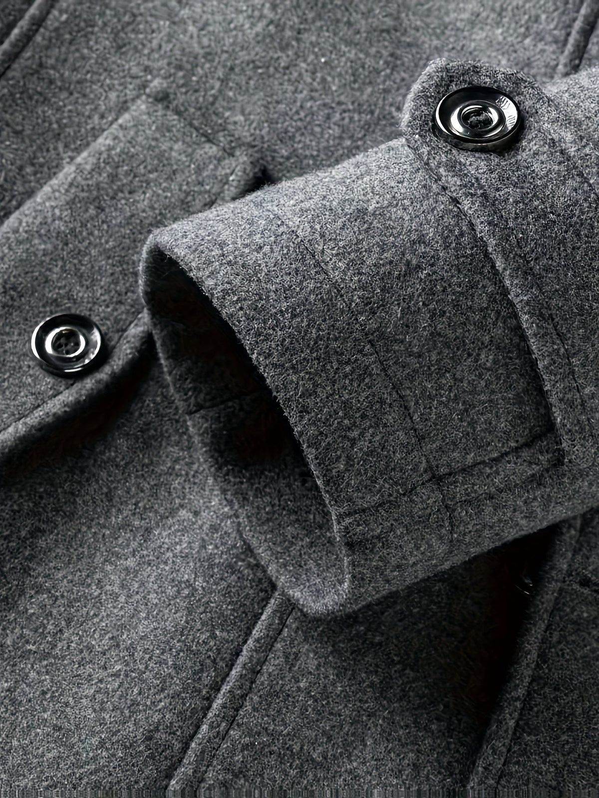 TWEED WOOL COAT FOR MEN