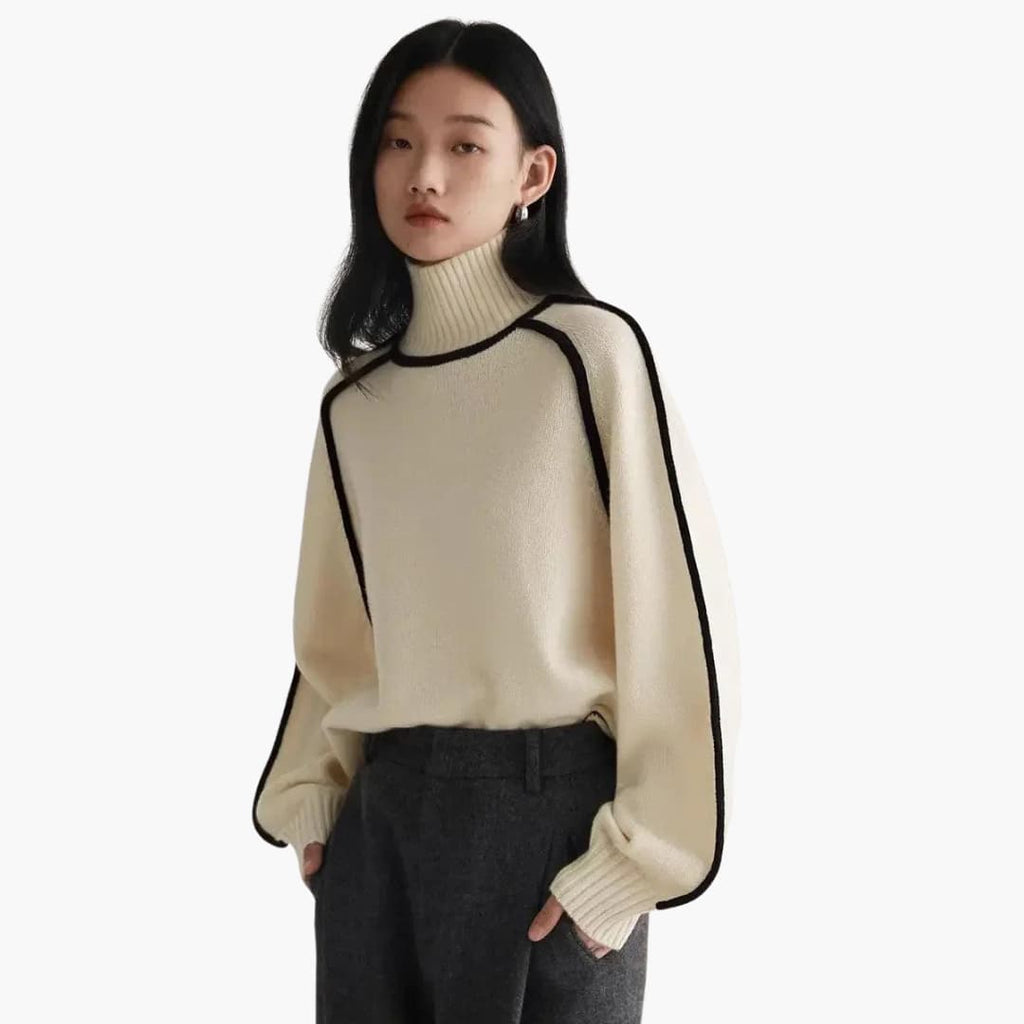 Women’s Turtleneck Sweater with Long Sleeves and Cosy