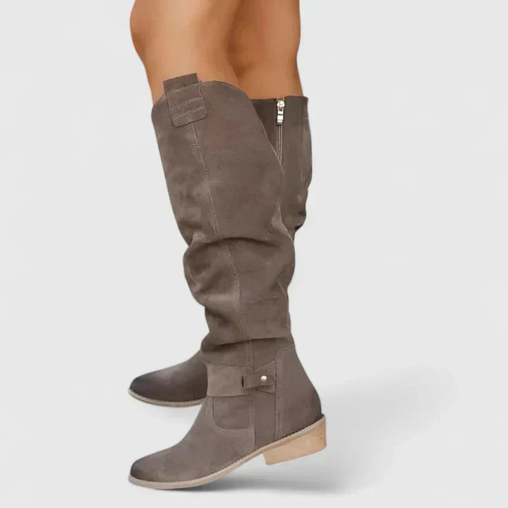 Women's Orthopedic Boots with Gel-Filled Sole and 4 cm Heel