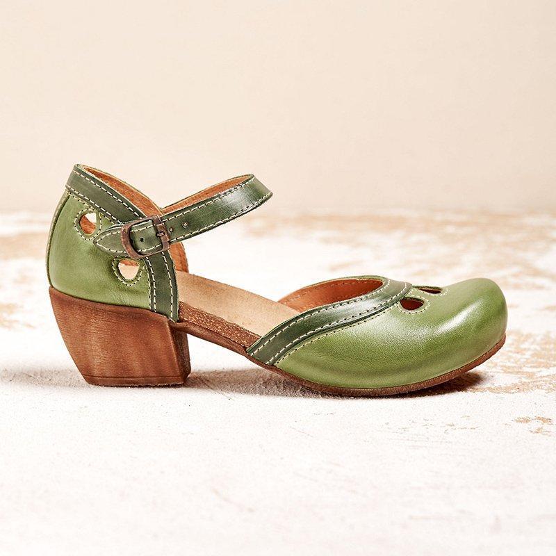 Women's Orthopedic Low Heel Sandals with Adjustable Straps and Cushioning