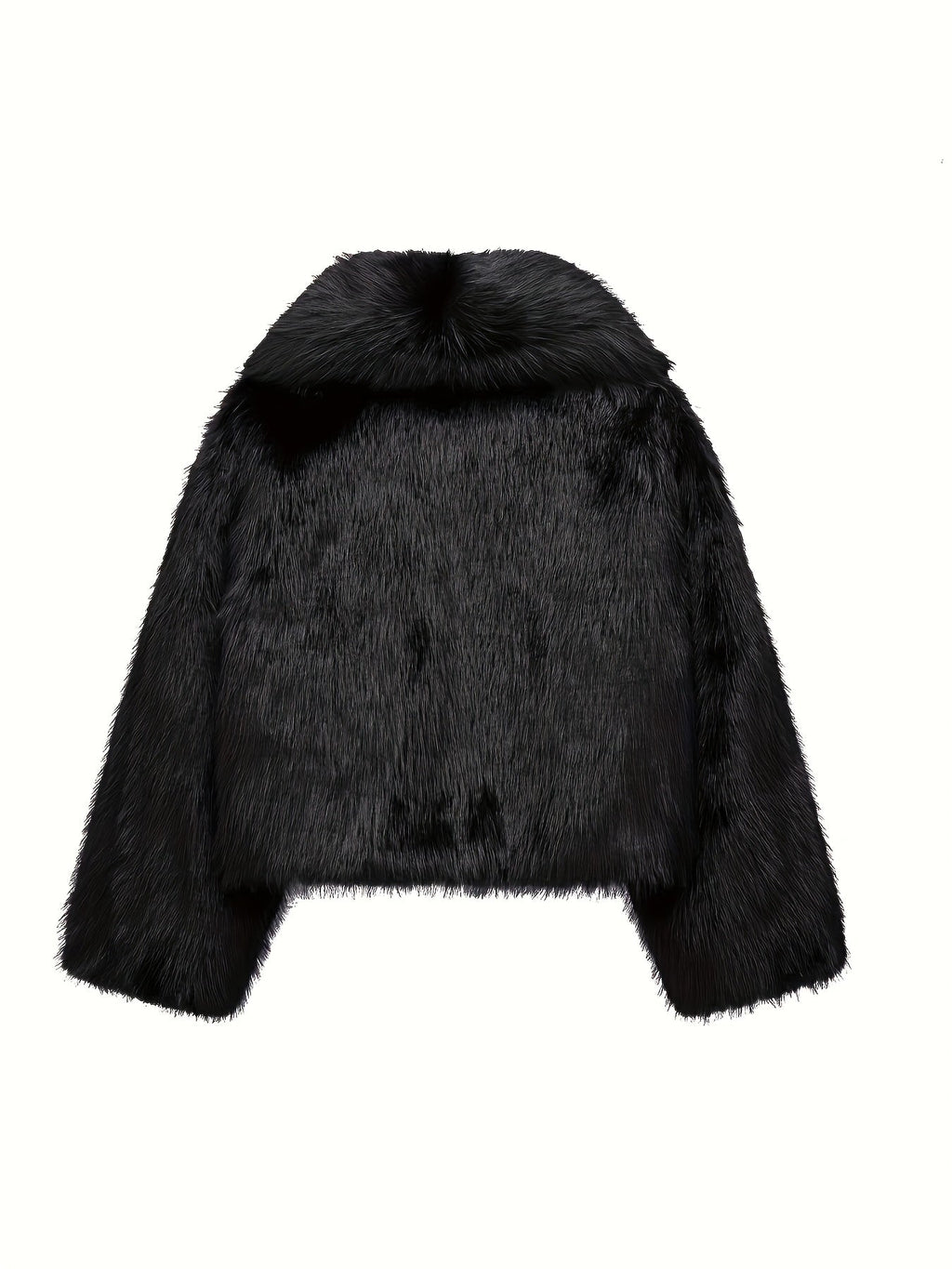Montarello Women's Faux Fur Jacket Loose Fit Plush Lined