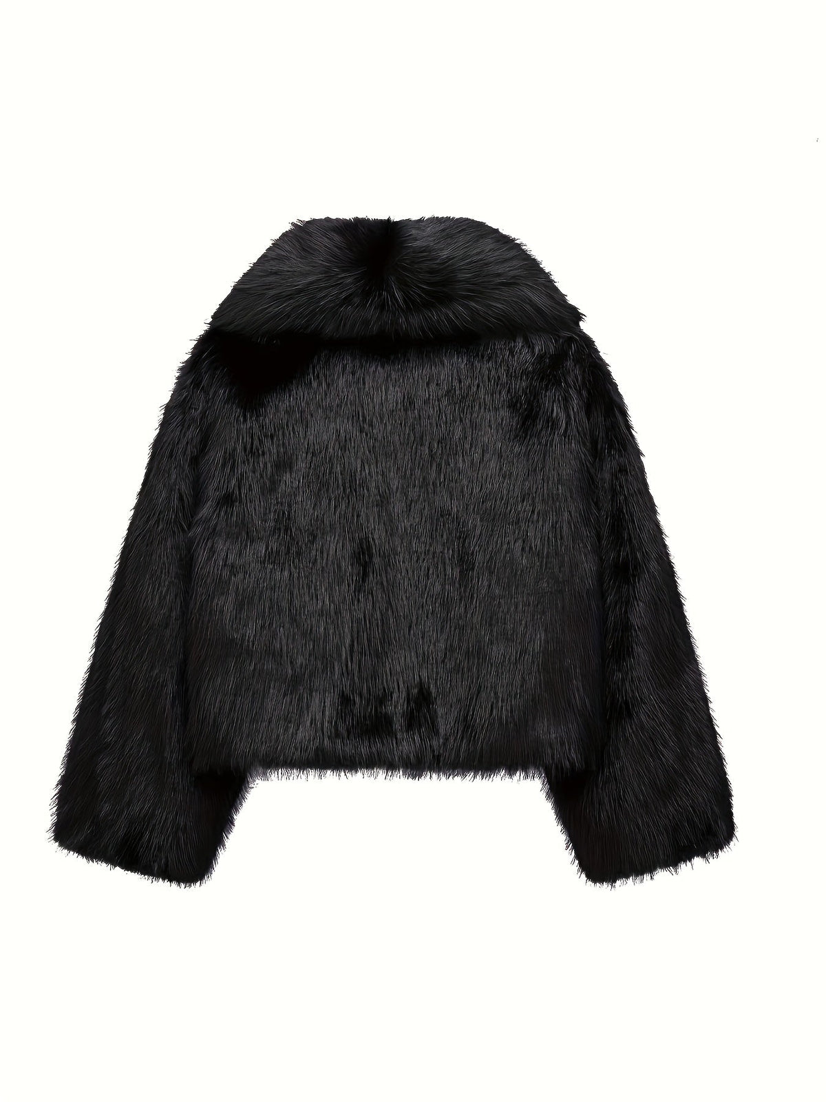 Montarello Women's Faux Fur Jacket Loose Fit Plush Lined