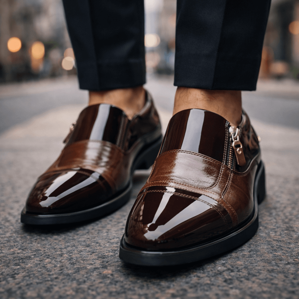 Maron Leather Loafers