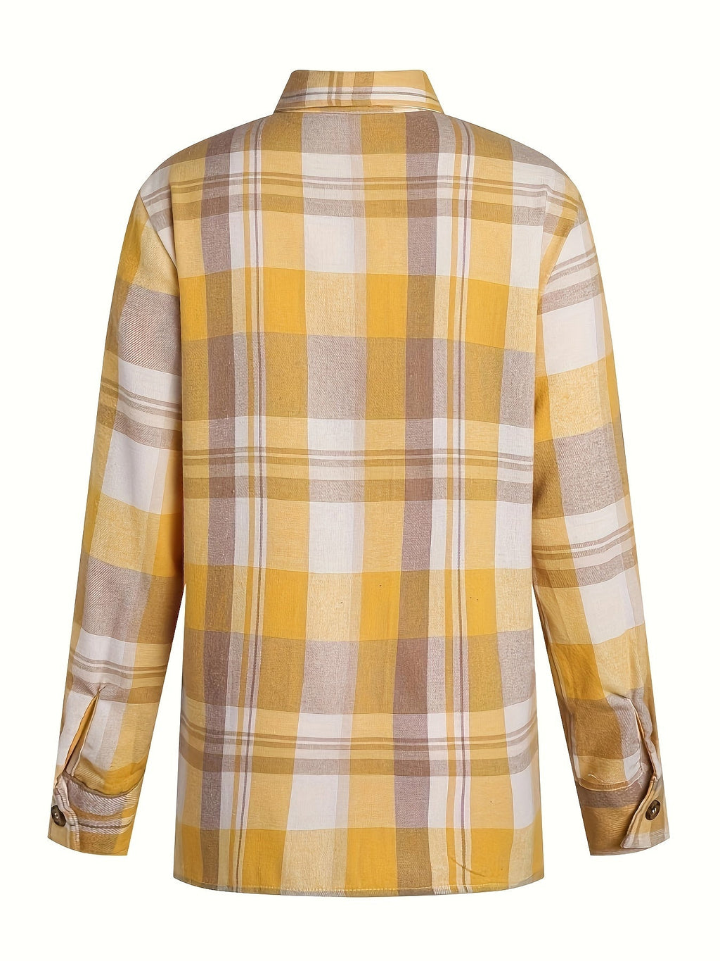 Herine - Gingham Long Sleeve Summer Shirt