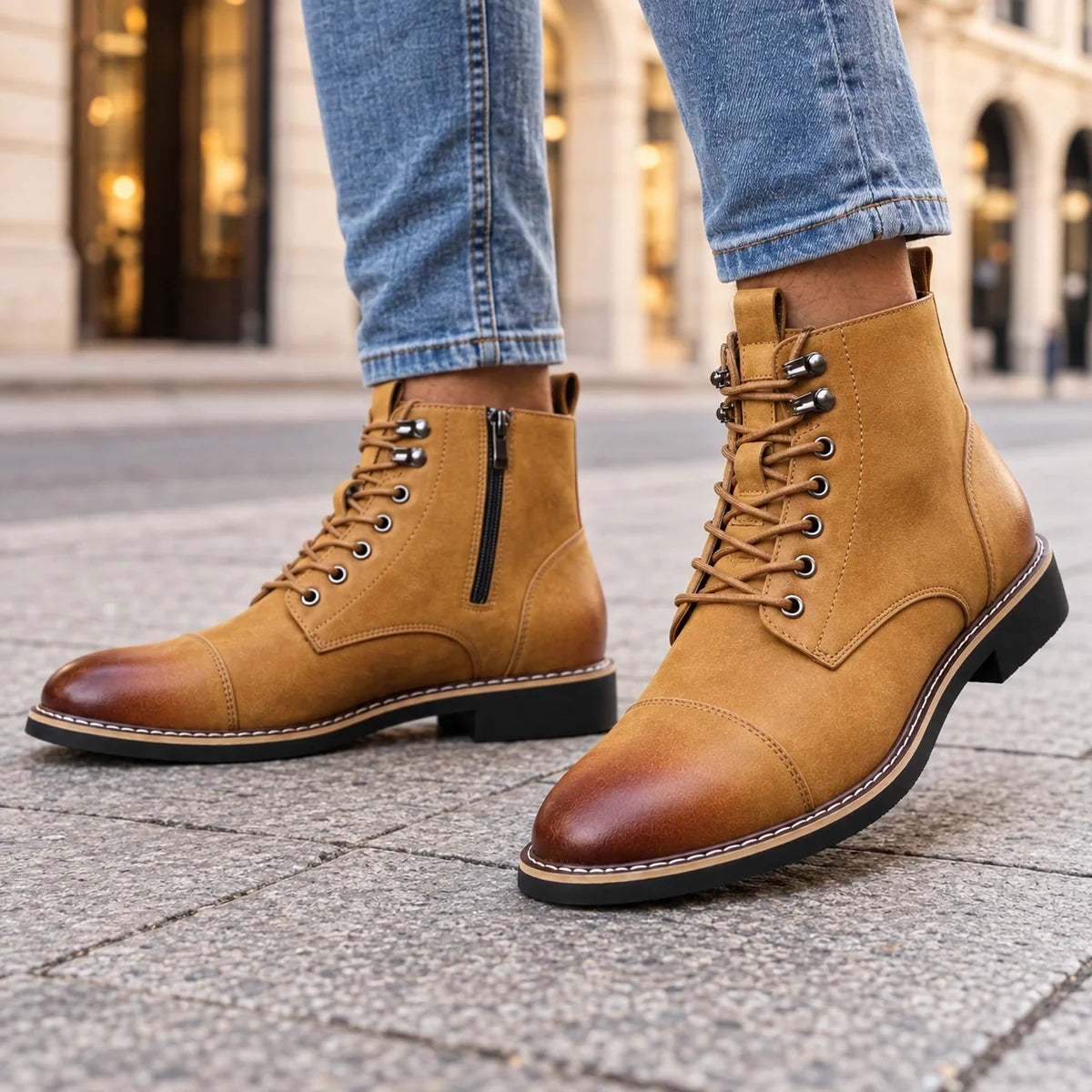 Dunbar Cap Toe Boots