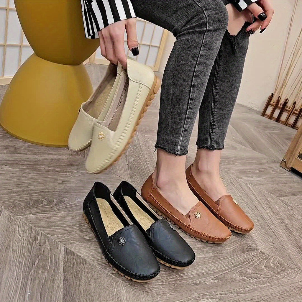 Women's Slip-On Loafers with Cushioned Footbed