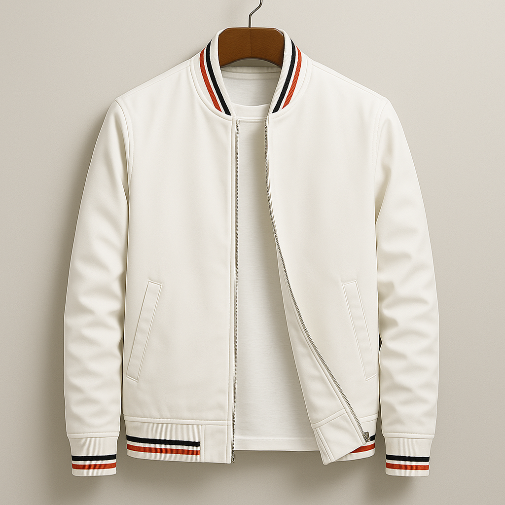 Elliot – Striped Bomber Jacket for Effortless Everyday Style