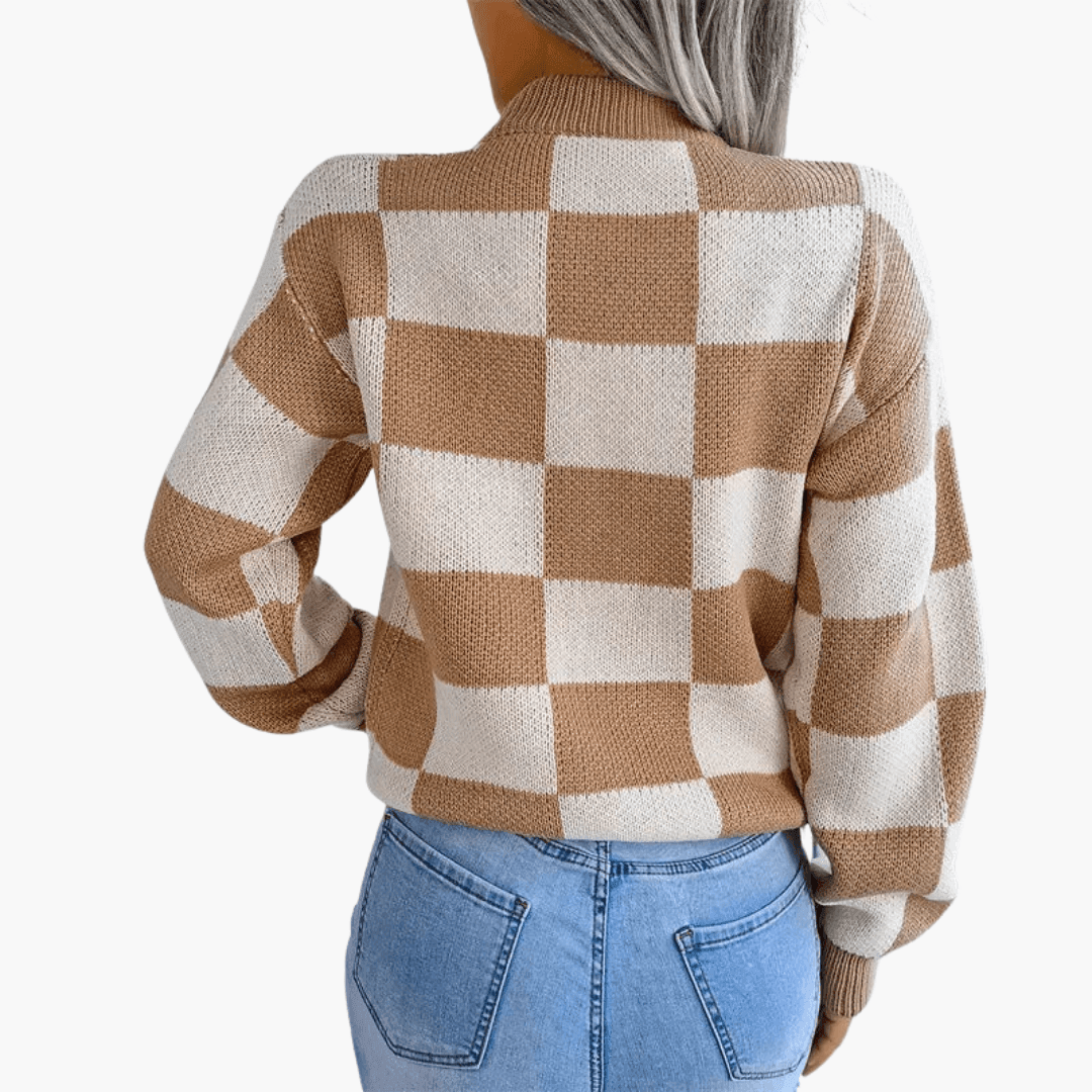 Women’s Oversized Knit Jumper with Long Sleeves and Pullover Style