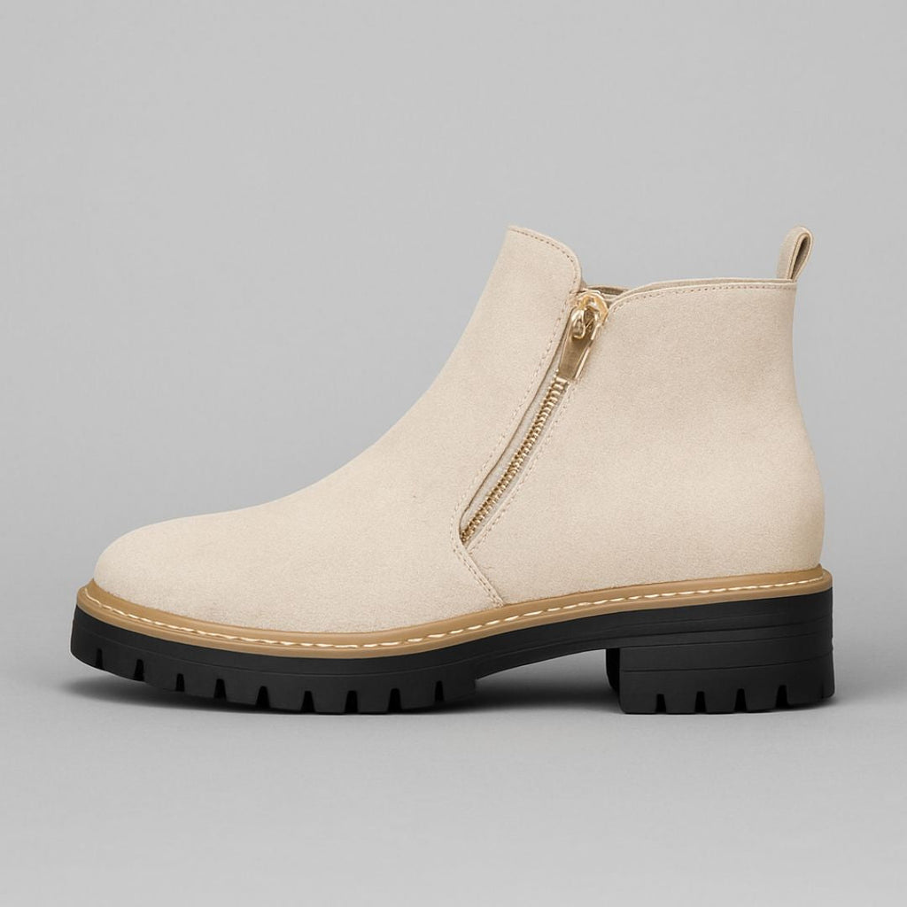 Women's Orthopedic Boots with Side Zip and Cushioned Insole