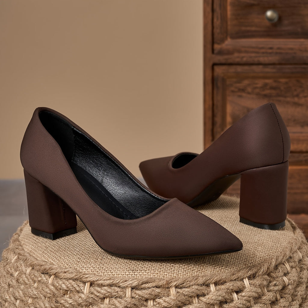 Women's Leather Flats with Soft Insole and Slip-On Design