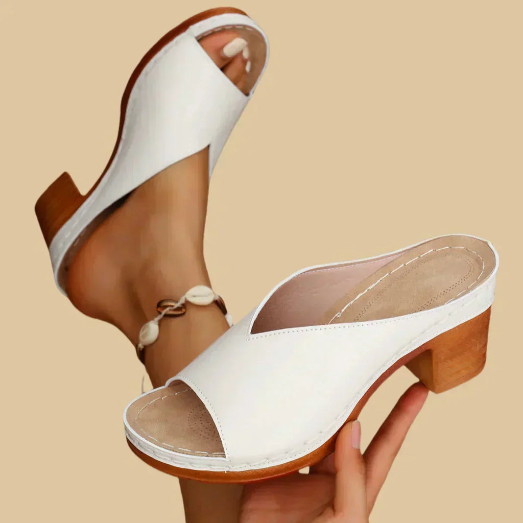 Women's Orthopedic Sandals with Thick Heel and Cushioned Sole