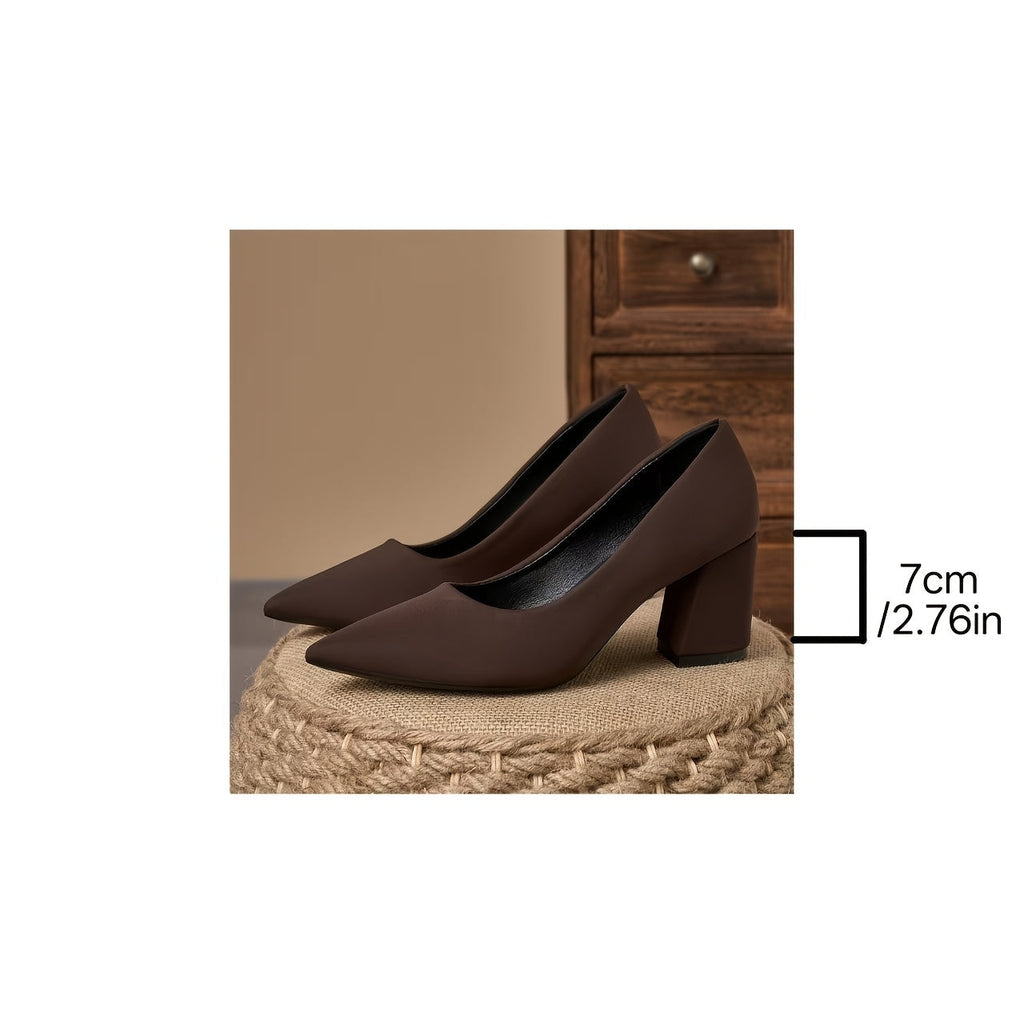 Women's Leather Flats with Soft Insole and Slip-On Design