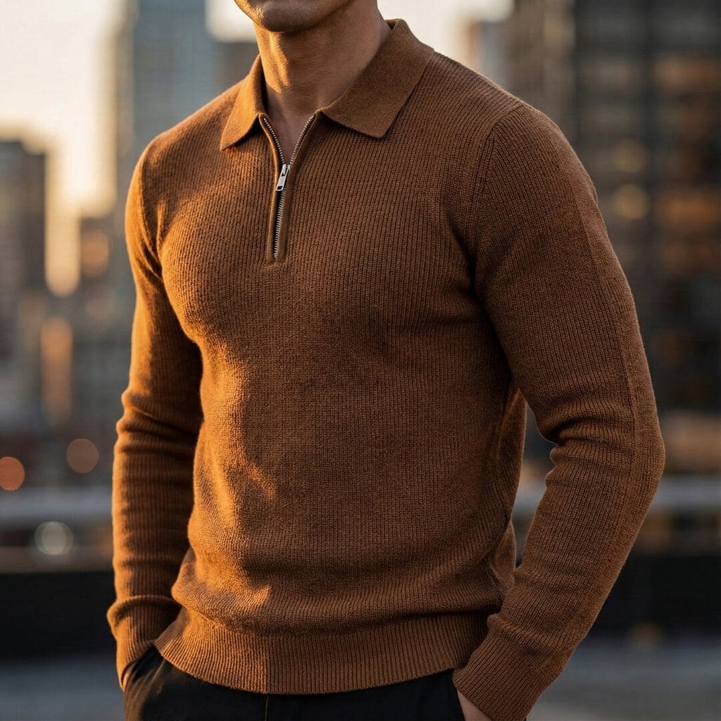 Marcus Quarter Zip Sweater