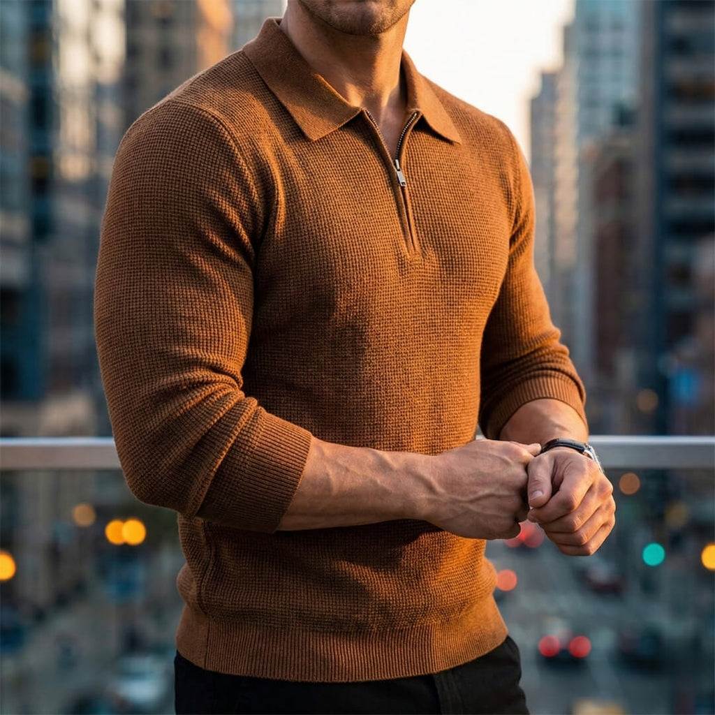 Marcus Quarter Zip Sweater