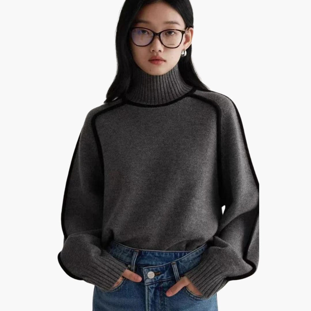 Women’s Turtleneck Sweater with Long Sleeves and Cosy