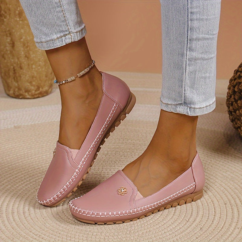 Women's Slip-On Loafers with Cushioned Footbed