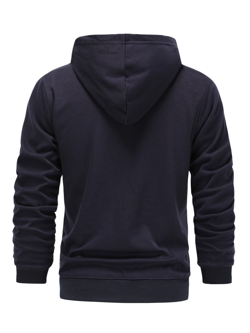 SOLID ZIP HOODIE FOR MEN