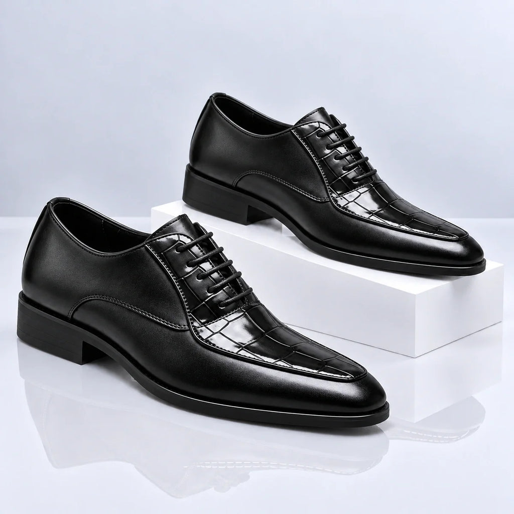 Octavian Croc Embossed Dress Shoes