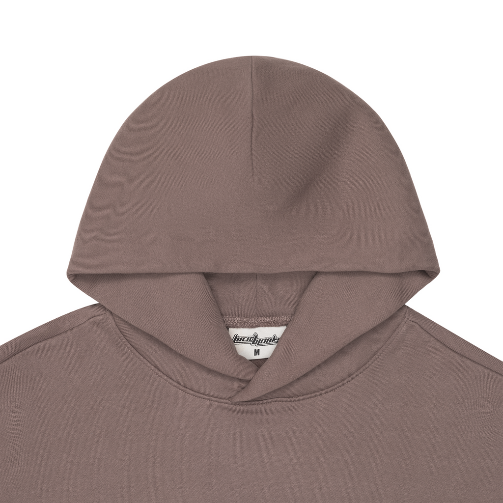 Women's Brown Core Hoodie, Oversized Fit, Long Sleeves
