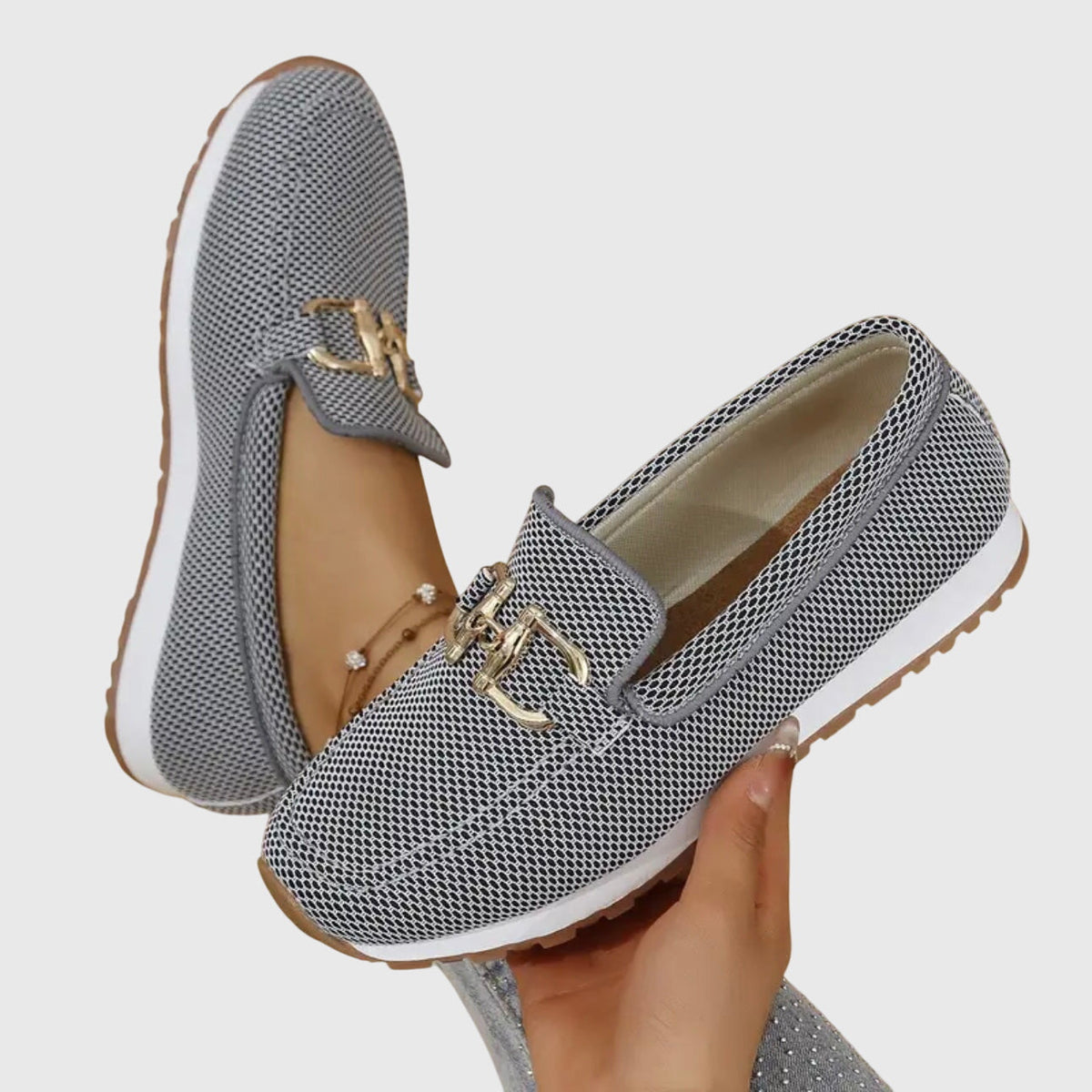 Women's Orthopedic Loafers with Cushioned Footbed and Ergonomic Sole