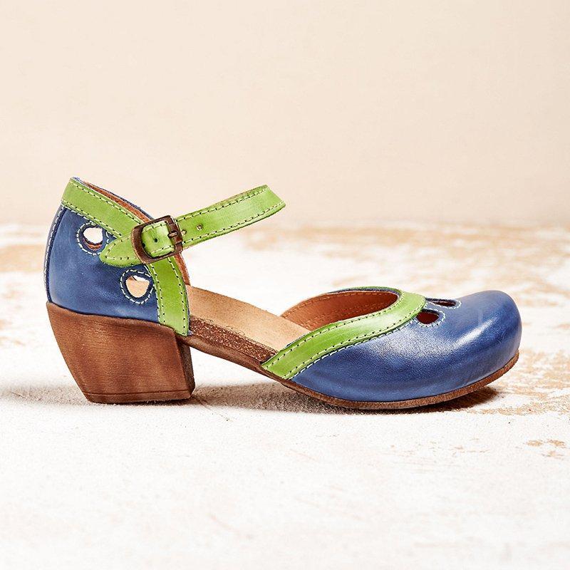 Women's Orthopedic Low Heel Sandals with Adjustable Straps and Cushioning