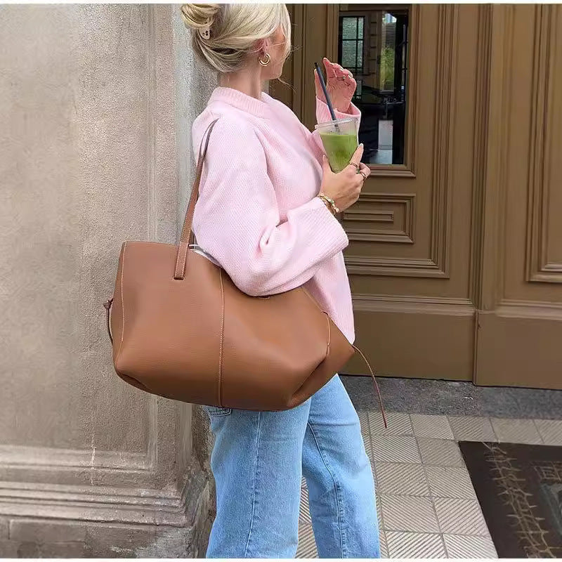 Women's Crew Neck Pullover Sweater Oversized Fit