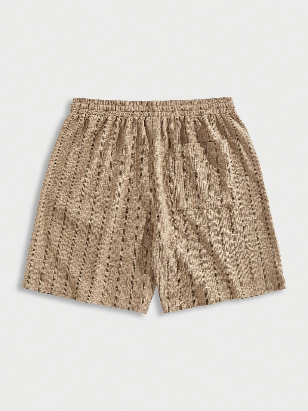 Montarello Men's Pinstripe Elasticated Drawstring Beach Shorts