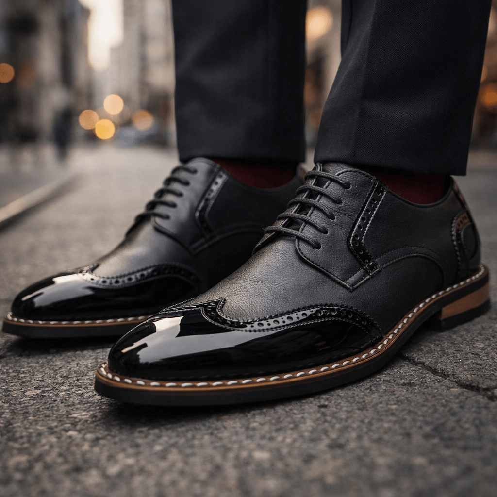 Elvaris Brogue Leather Shoes