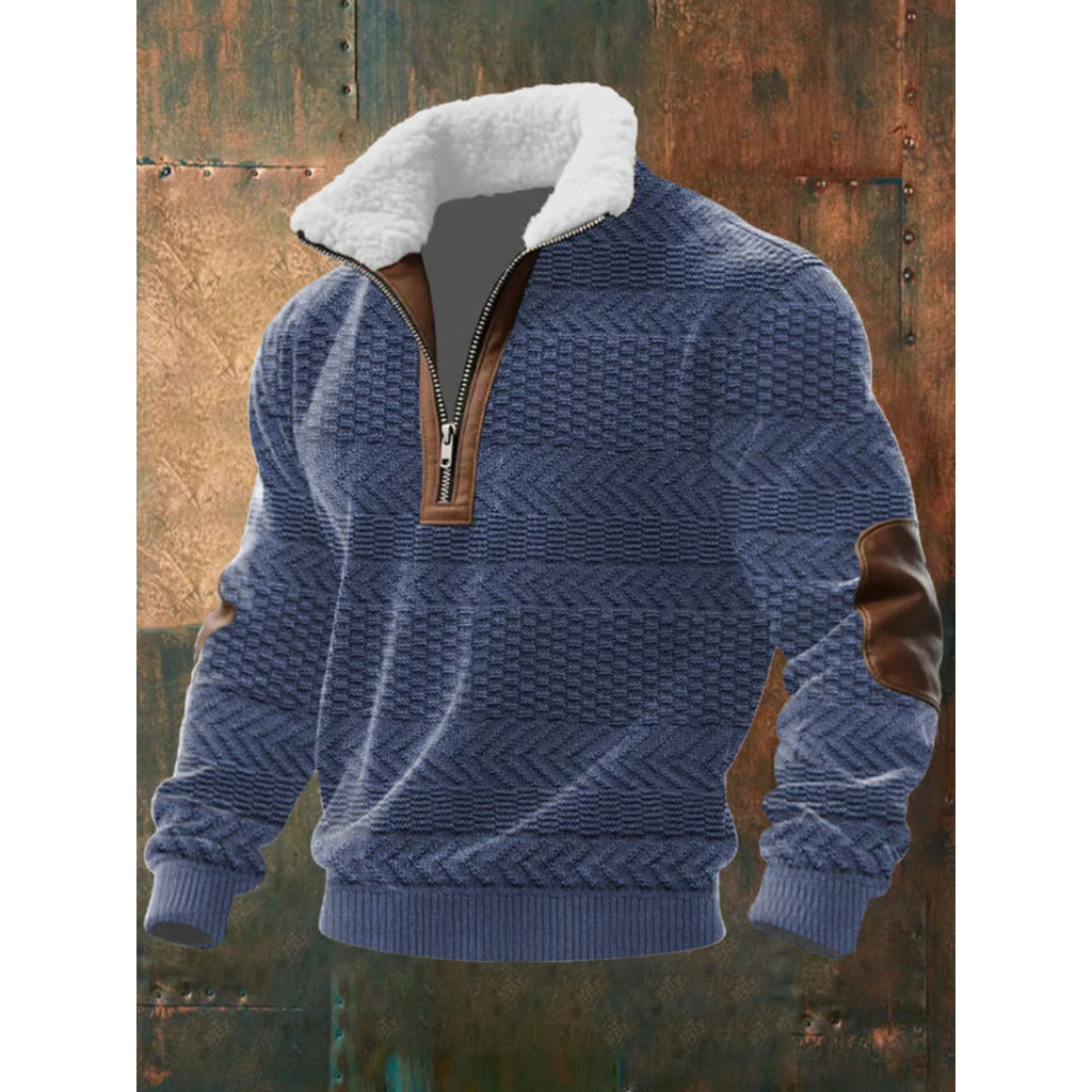 HIGH COLLAR FLEECE SWEATER