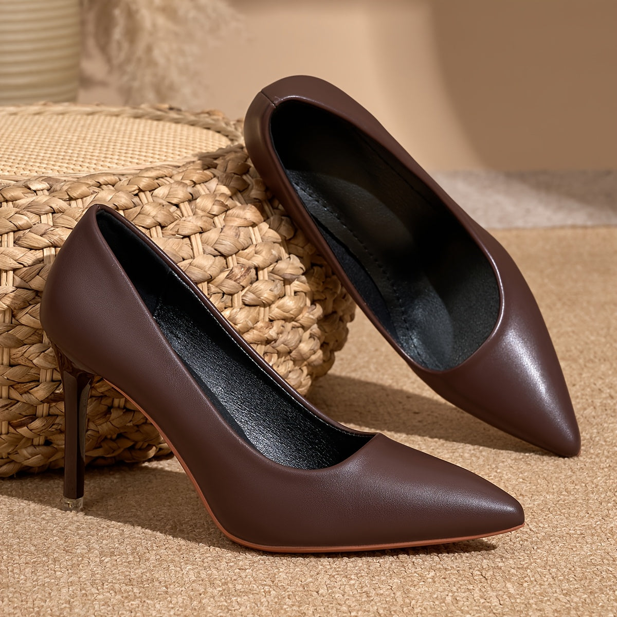 Women's High Heels with Pointed Toe and Stiletto Heel