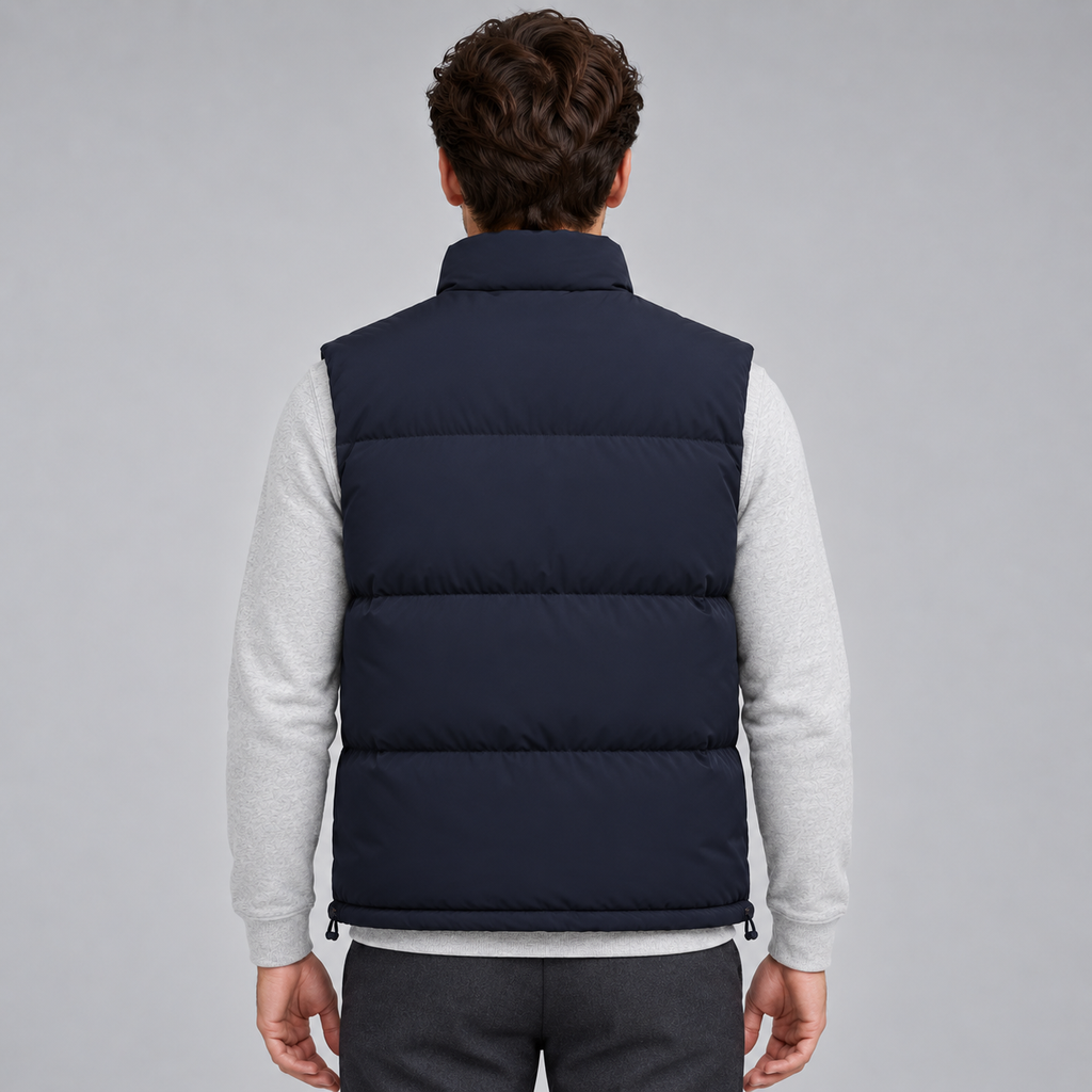 Montarello Men's Gilet Quilted Zip Front Lightweight