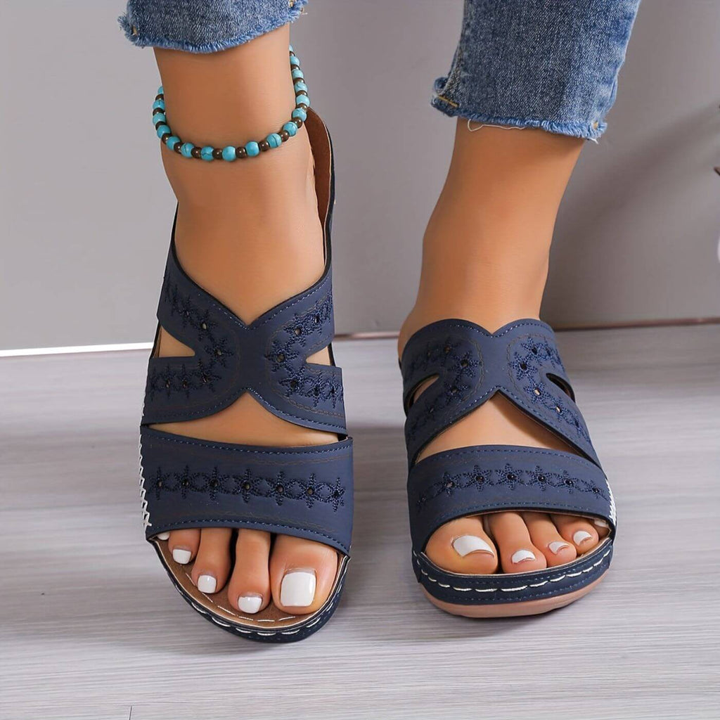 Women's Orthopedic Sandals with Slip-Resistant Sole and Gel-Infused Footbed