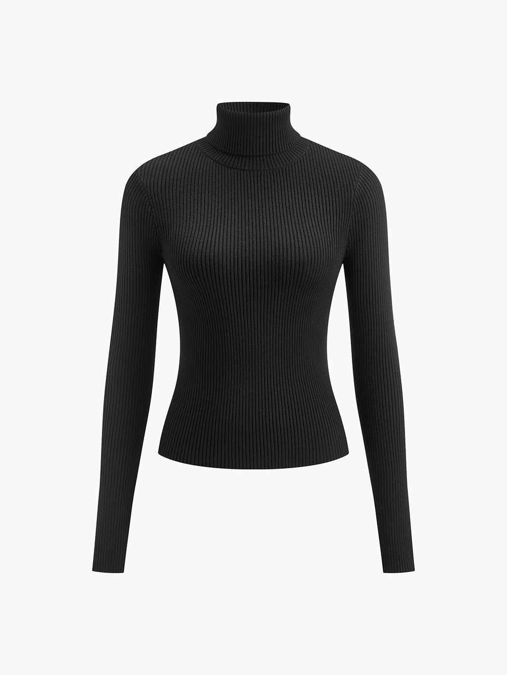 Hailey | Women’s Minimalist Slim Turtleneck Stretch Top