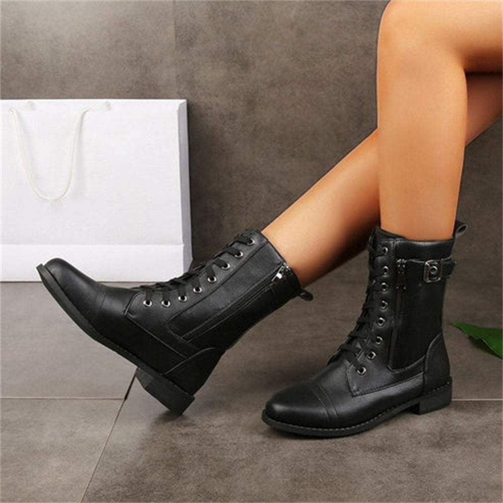 Women's Orthopedic Boots with Side Zipper and Roomy Toe Design