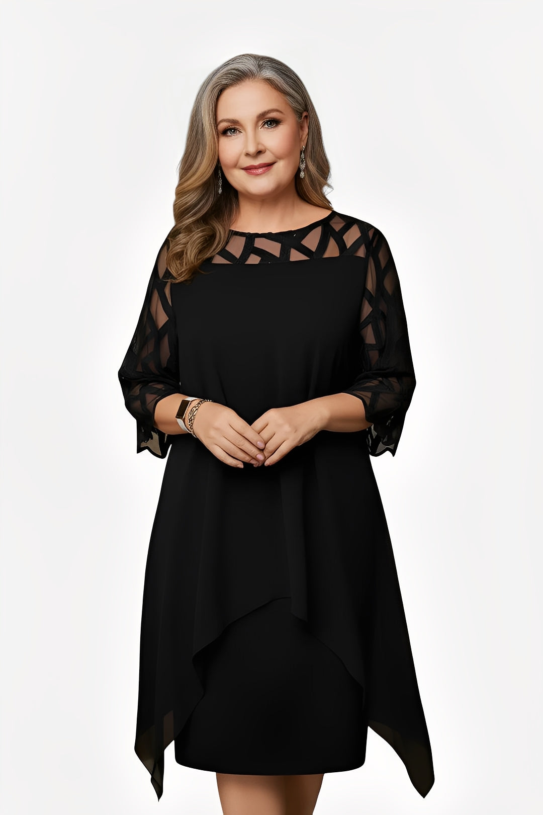 Women's Dress with Flattering Fit and Adjustable Details