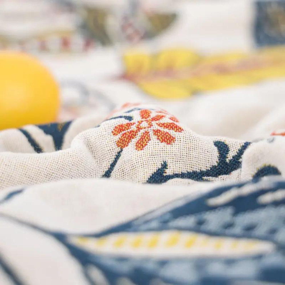 Boho Floral Pattern Blanket for Cozy Home Decor