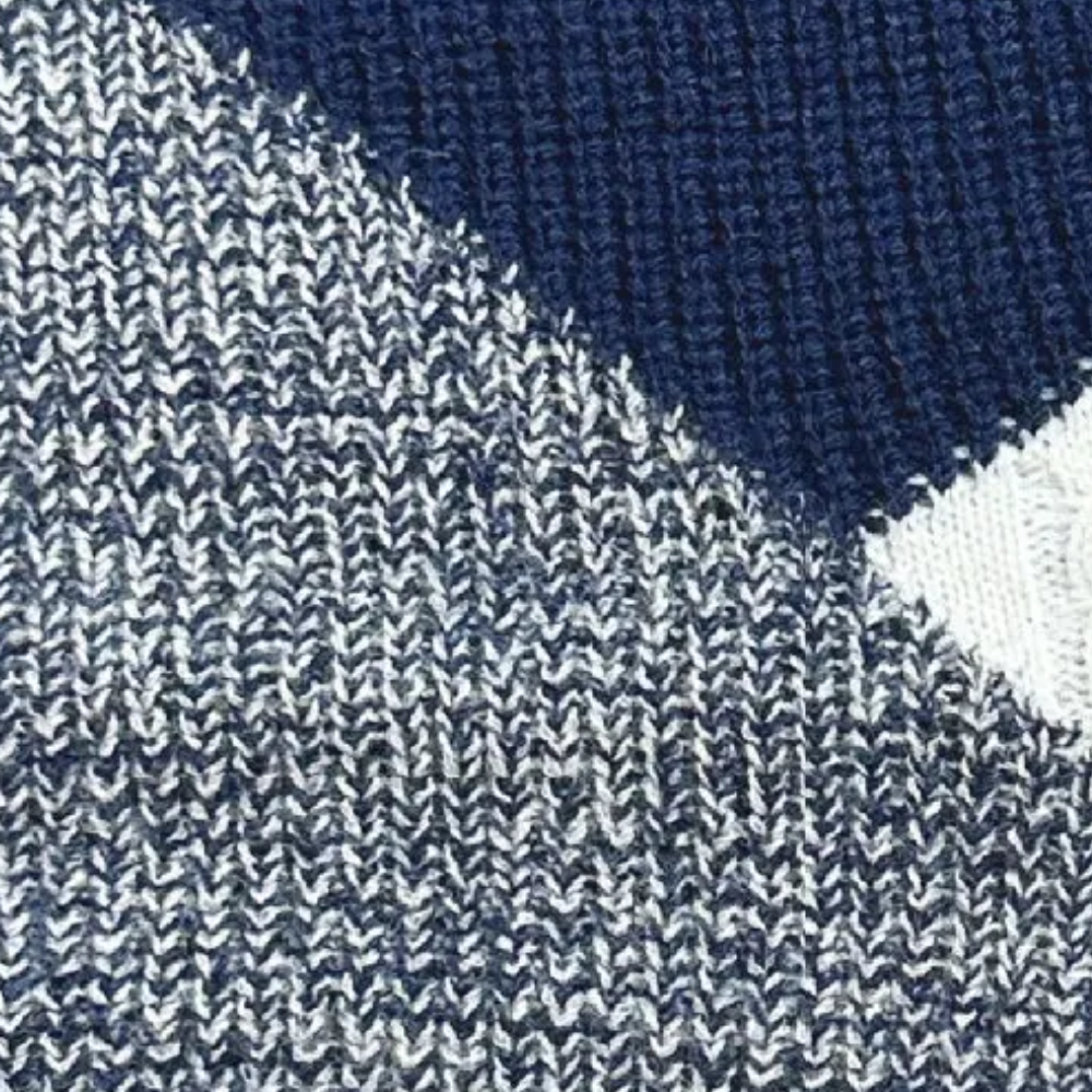Women's Color Block Crew Neck Sweater Ribbed Knit