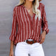 Rust Stripe Linen