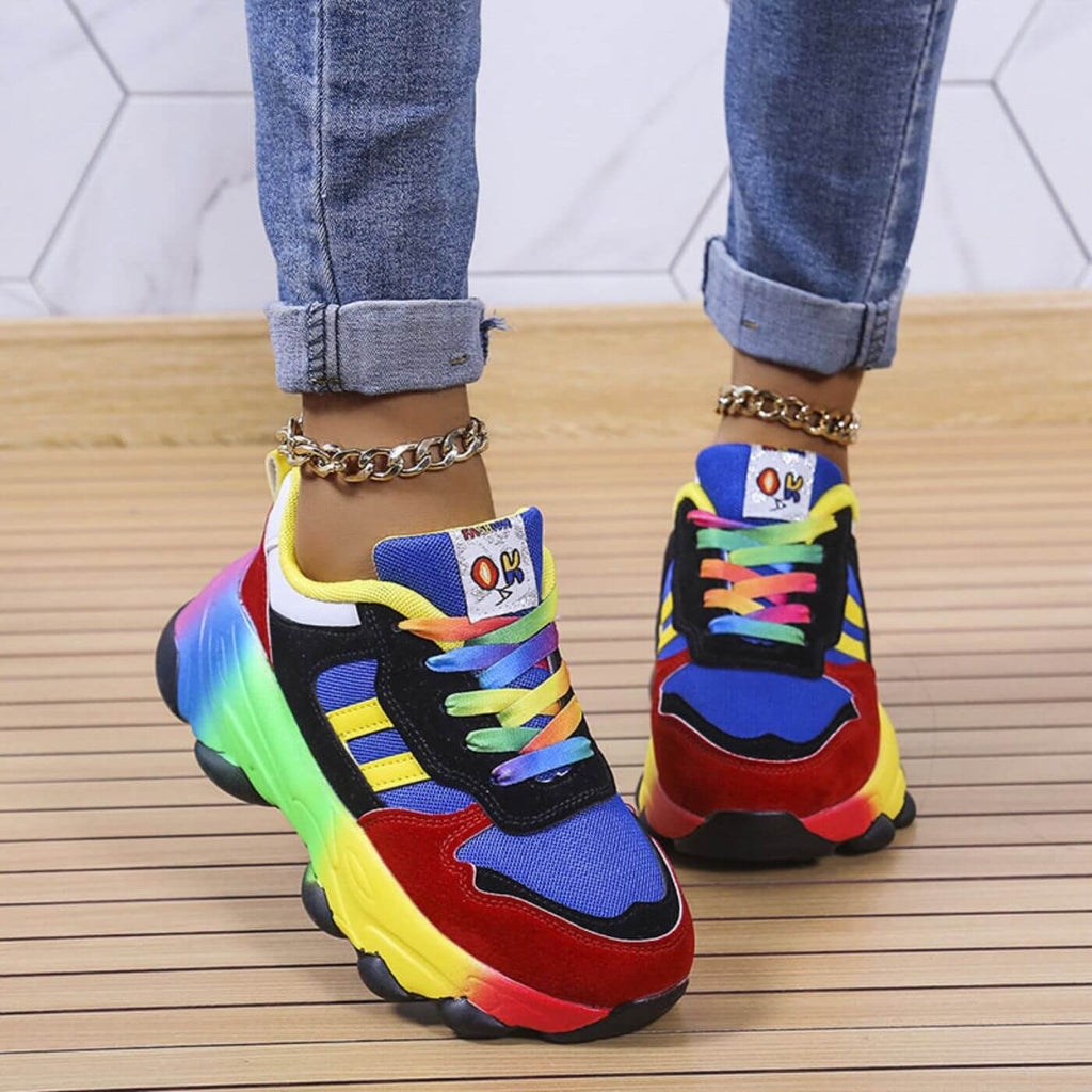 Women's Orthopedic Sneakers with Shock-Absorbing Cushioning and Breathable Materials