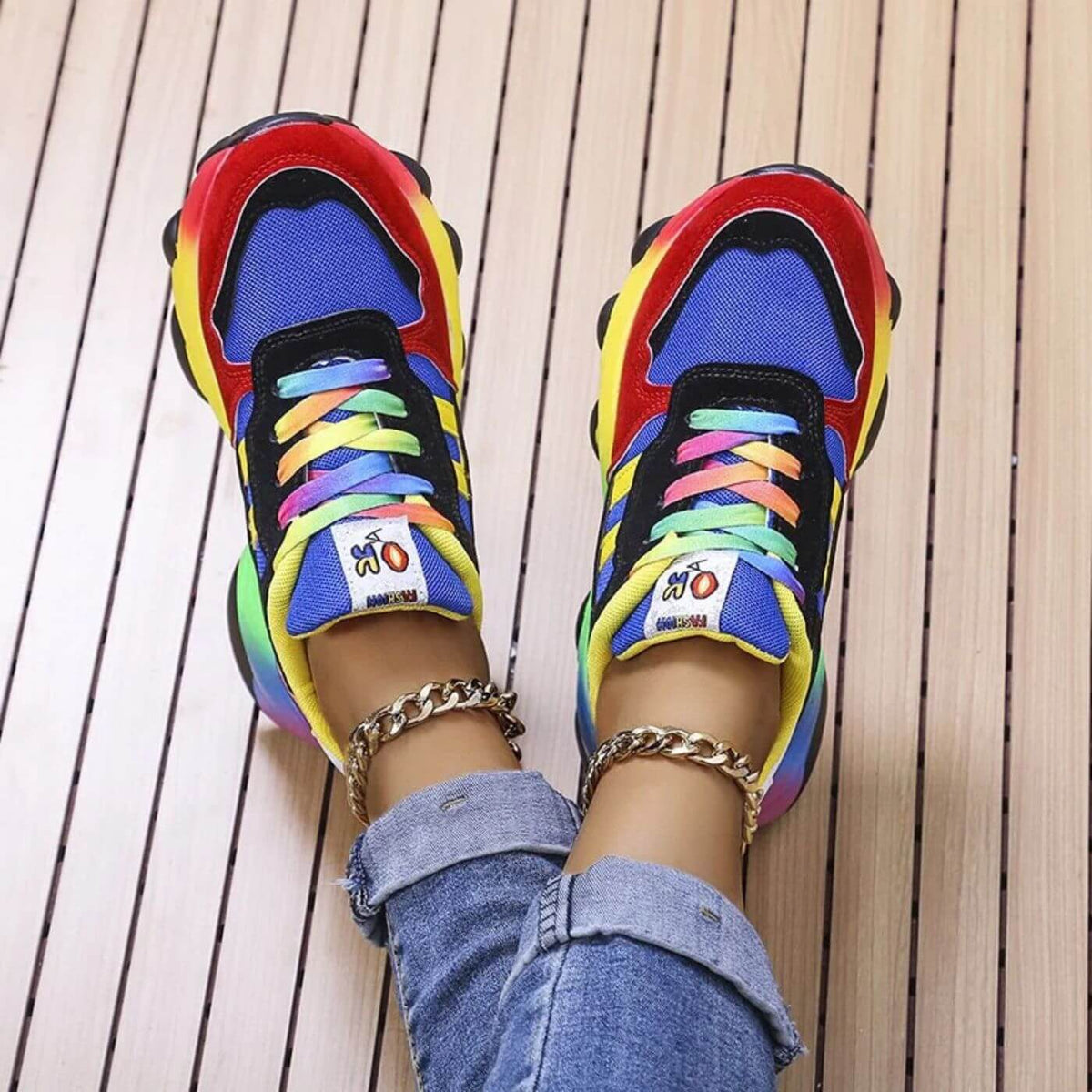 Women's Orthopedic Sneakers with Shock-Absorbing Cushioning and Breathable Materials