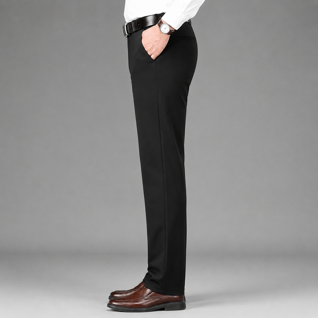 Montarello Men's Formal Trousers Straight Leg