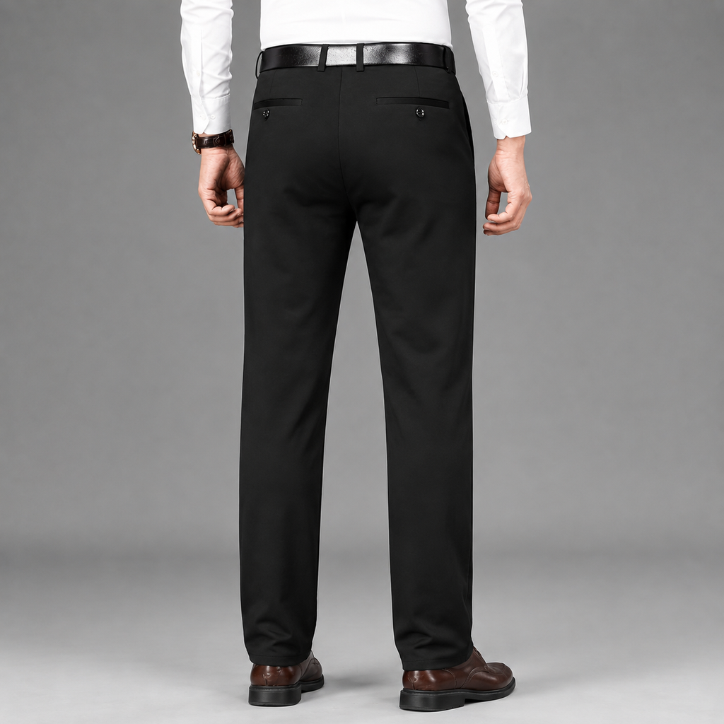 Montarello Men's Formal Trousers Straight Leg